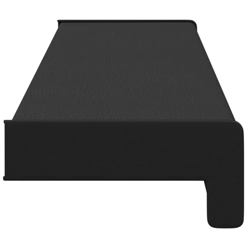 Langų palangė Juoda su medienos tekstūra 100 x 15 x 4,5 cm PVC