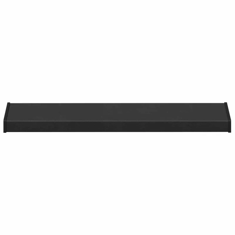 Langų palangė Juoda su medienos tekstūra 100 x 20 x 4,5 cm PVC