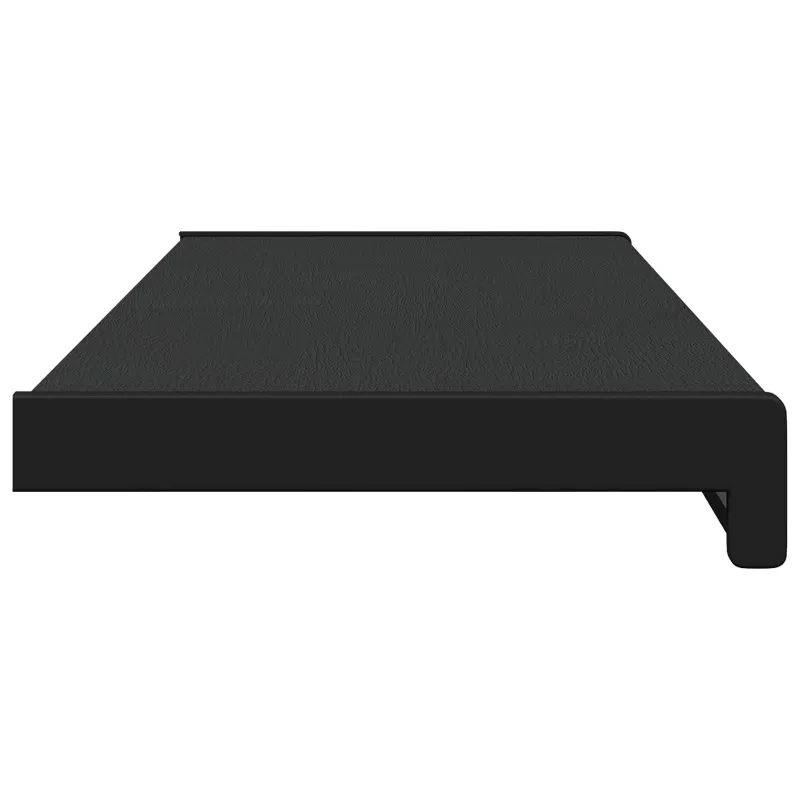 Langų palangė Juoda su medienos tekstūra 100 x 25 x 4,5 cm PVC