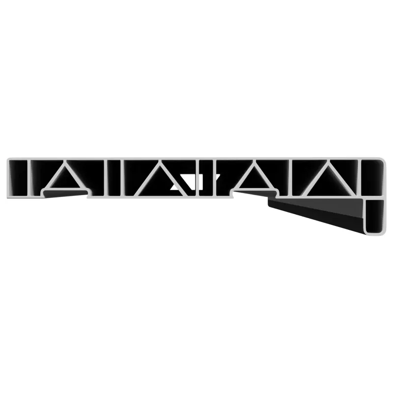 Langų palangė Juoda su medienos tekstūra 160 x 25 x 4,5 cm PVC