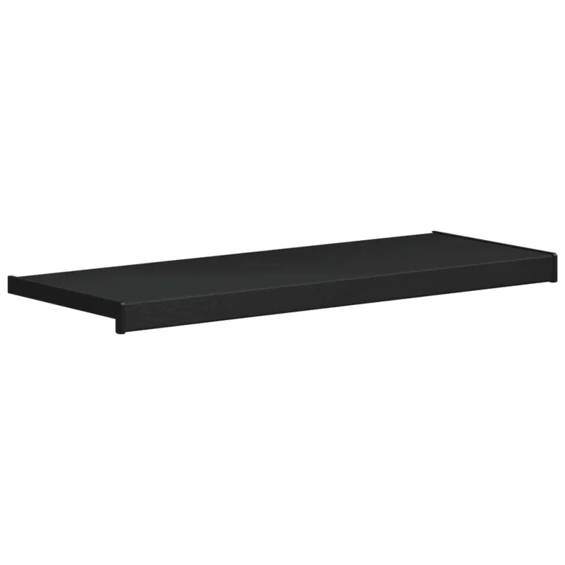 Langų palangė Juoda su medienos tekstūra 100 x 30 x 4,5 cm PVC
