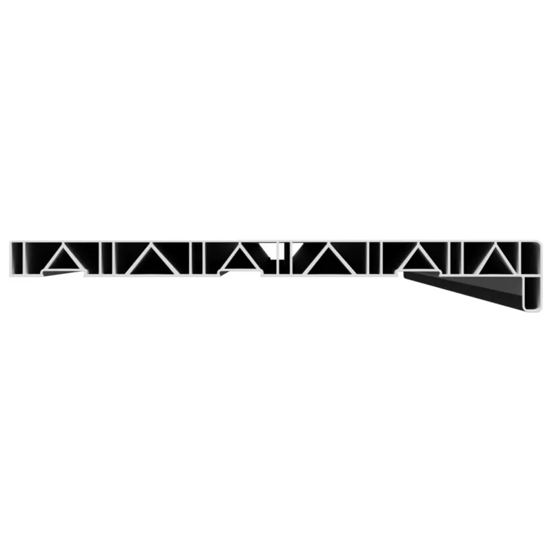 Langų palangė Juoda su medienos tekstūra 120 x 30 x 4,5 cm PVC
