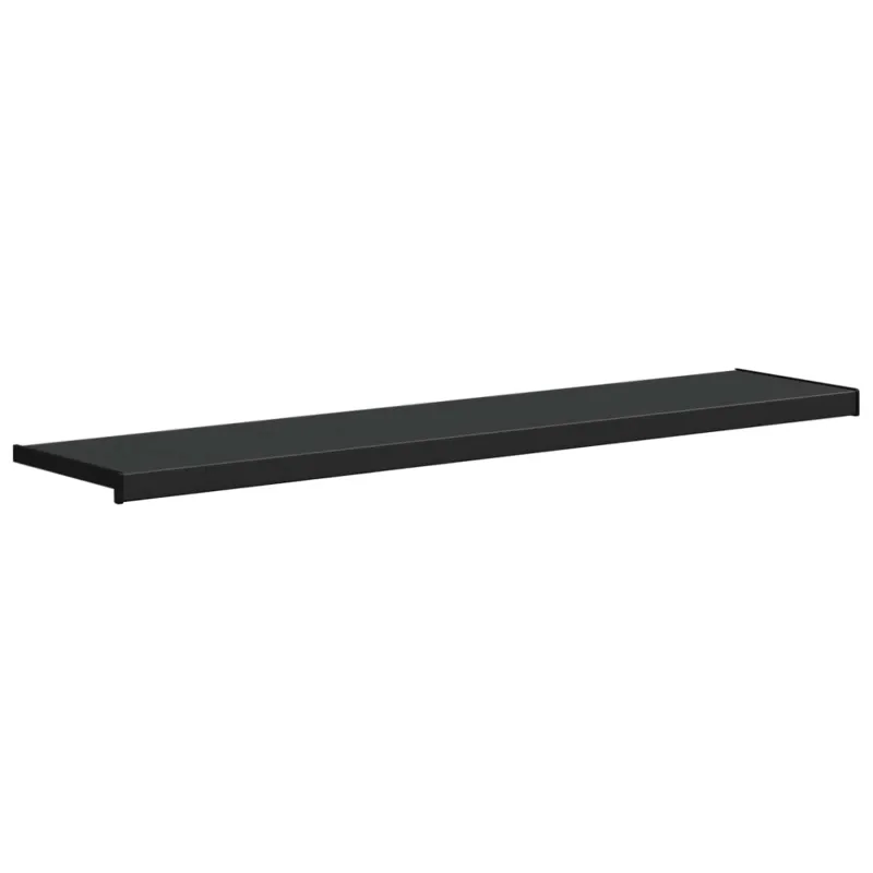 Langų palangė Juoda su medienos tekstūra 160 x 30 x 4,5 cm PVC