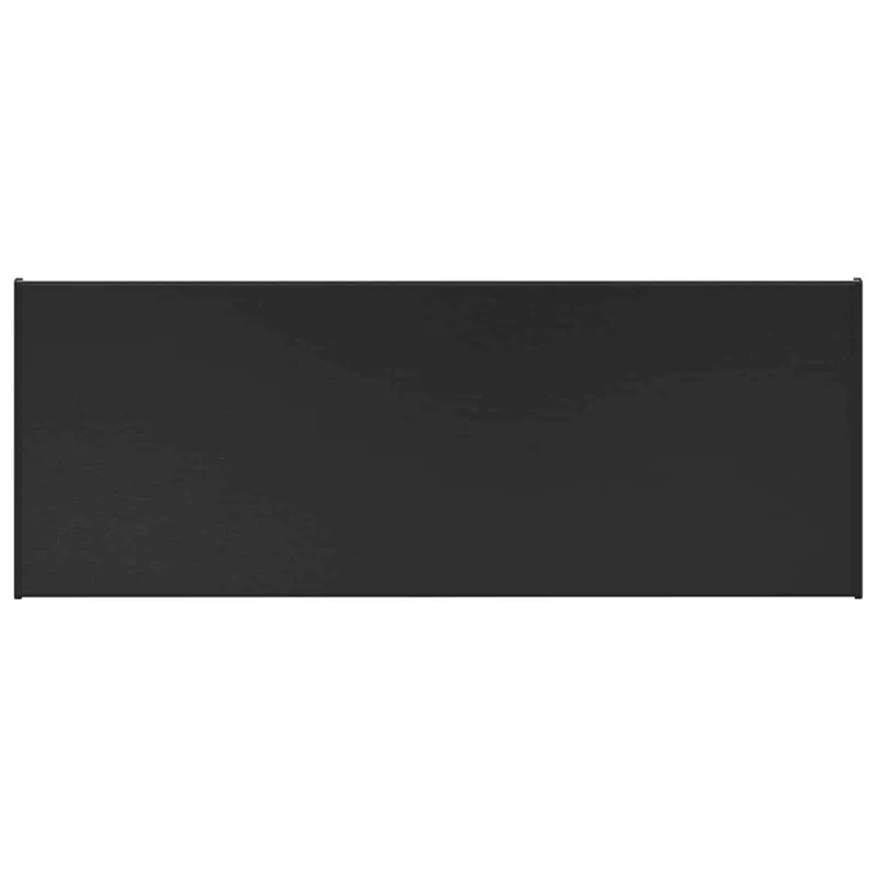 Langų palangė Juoda su medienos tekstūra 80 x 35 x 4,5 cm PVC