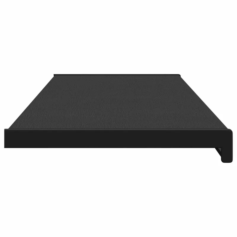 Langų palangė Juoda su medienos tekstūra 160 x 35 x 4,5 cm PVC