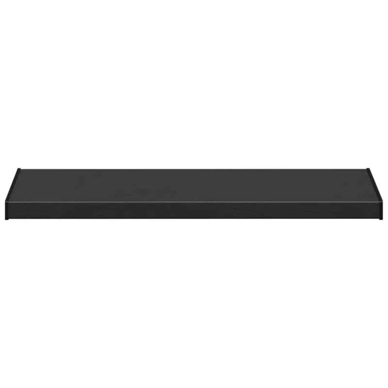 Langų palangė Juoda su medienos tekstūra 60 x 40 x 4,5 cm PVC
