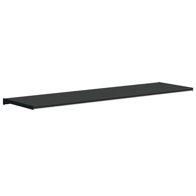 Langų palangė Juoda su medienos tekstūra 140 x 40 x 4,5 cm PVC