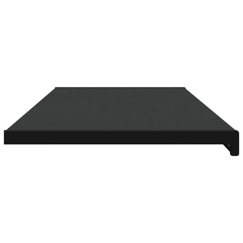 Langų palangė Juoda su medienos tekstūra 120 x 45 x 4,5 cm PVC