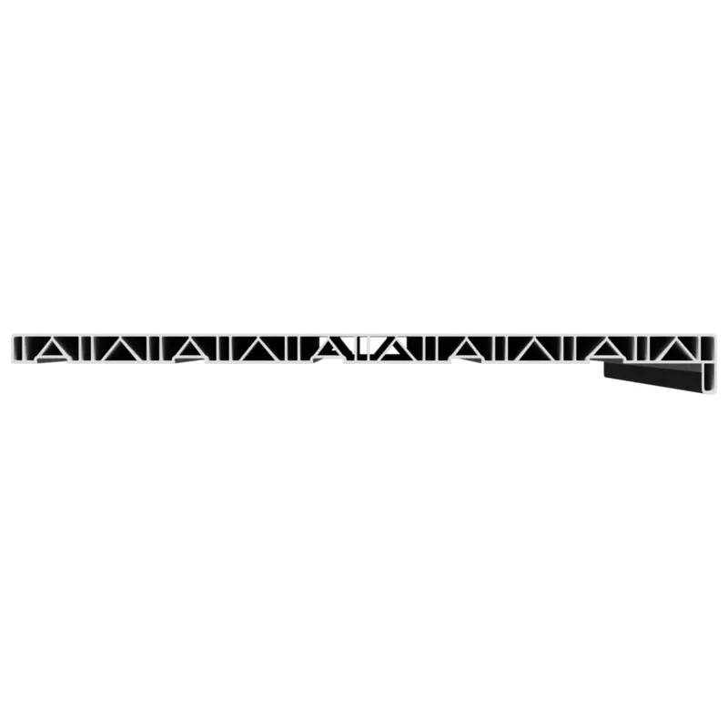 Langų palangė Juoda su medienos tekstūra 100 x 50 x 4,5 cm PVC