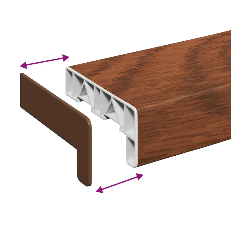 Langų palangė Ruda mediena 60 x 15 x 4,5 cm PVC