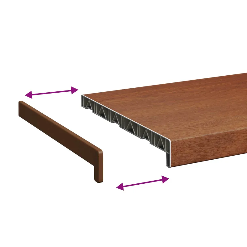 Langų palangė Ruda mediena 60 x 30 x 4,5 cm PVC