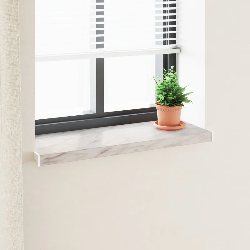 Langų palangė Marmurinė tekstūra 100 x 30 x 4,5 cm PVC