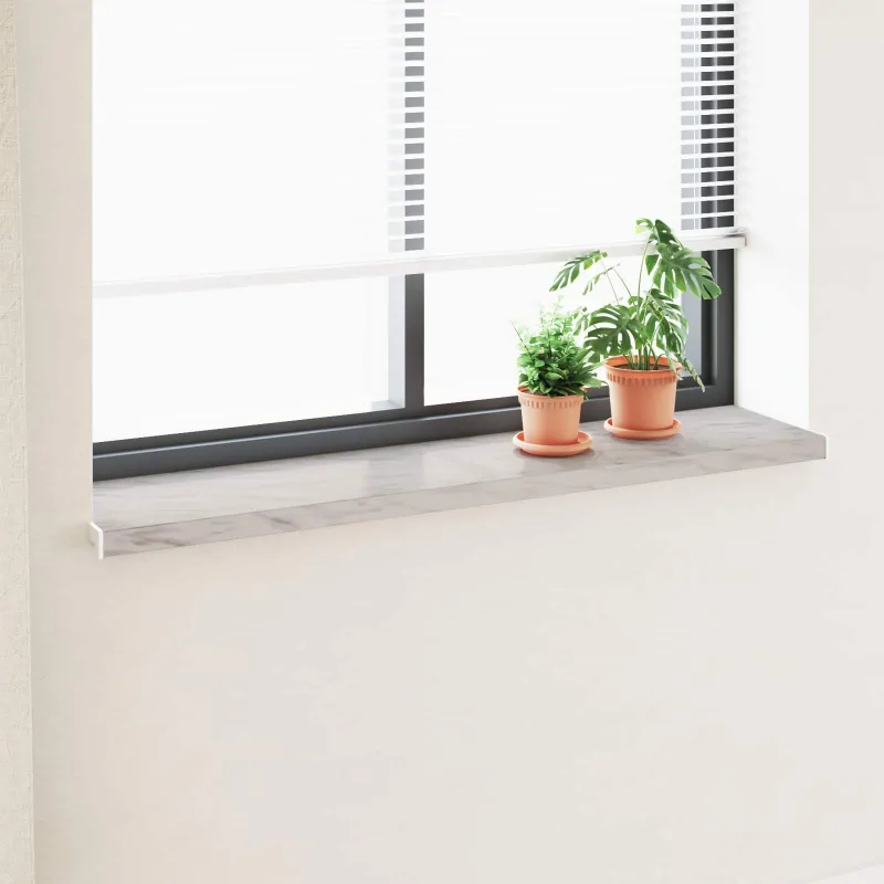 Langų palangė Marmurinė tekstūra 120 x 35 x 4,5 cm PVC