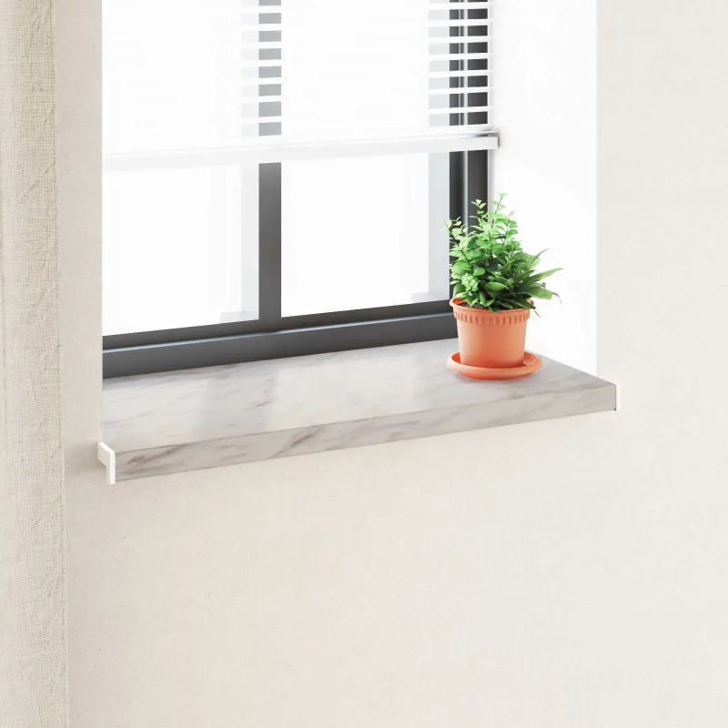 Langų palangė Marmurinė tekstūra 80 x 40 x 4,5 cm PVC