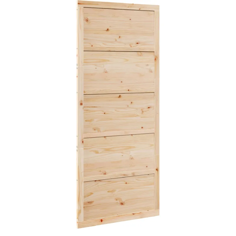 Tvarto durys Natūrali 90 x 2,5 x 208 cm Pušies medienos masyvas
