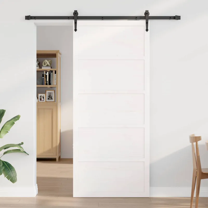 Tvarto durys Balta 90 x 2,5 x 208 cm Pušies medienos masyvas