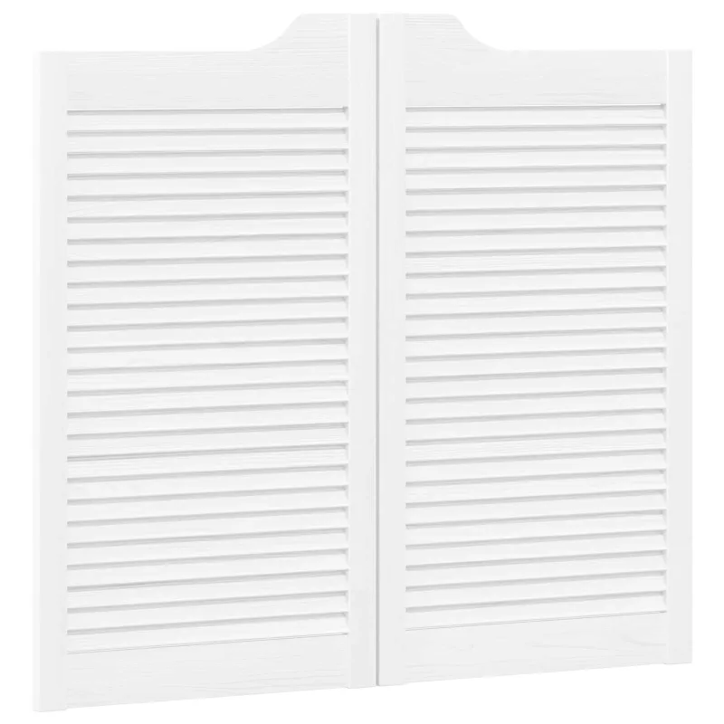 Sukamosios durys 2 pcs Balta Pušies medienos masyvas