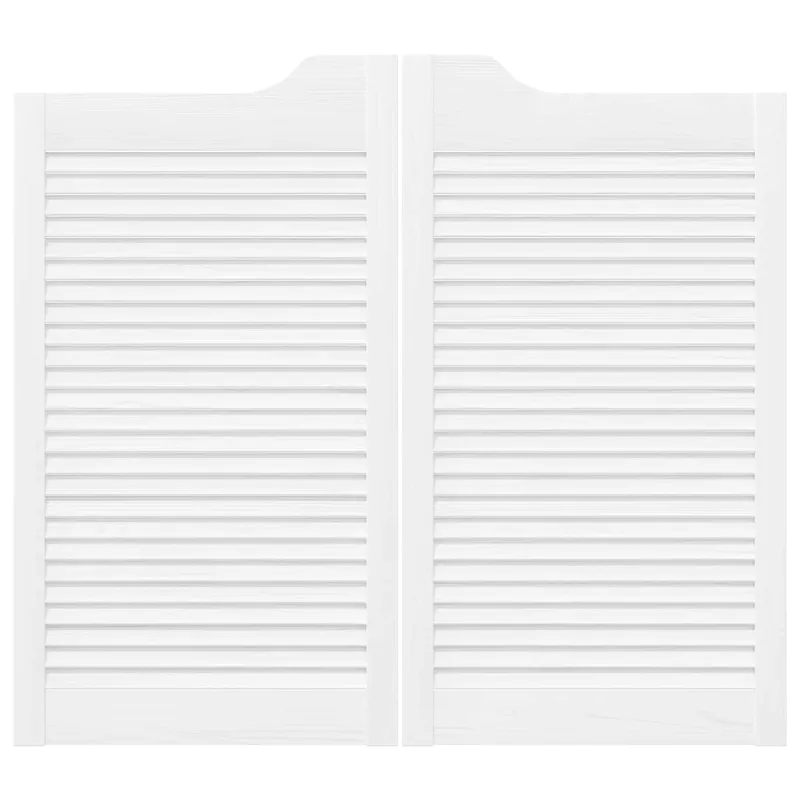 Sukamosios durys 2 pcs Balta Pušies medienos masyvas