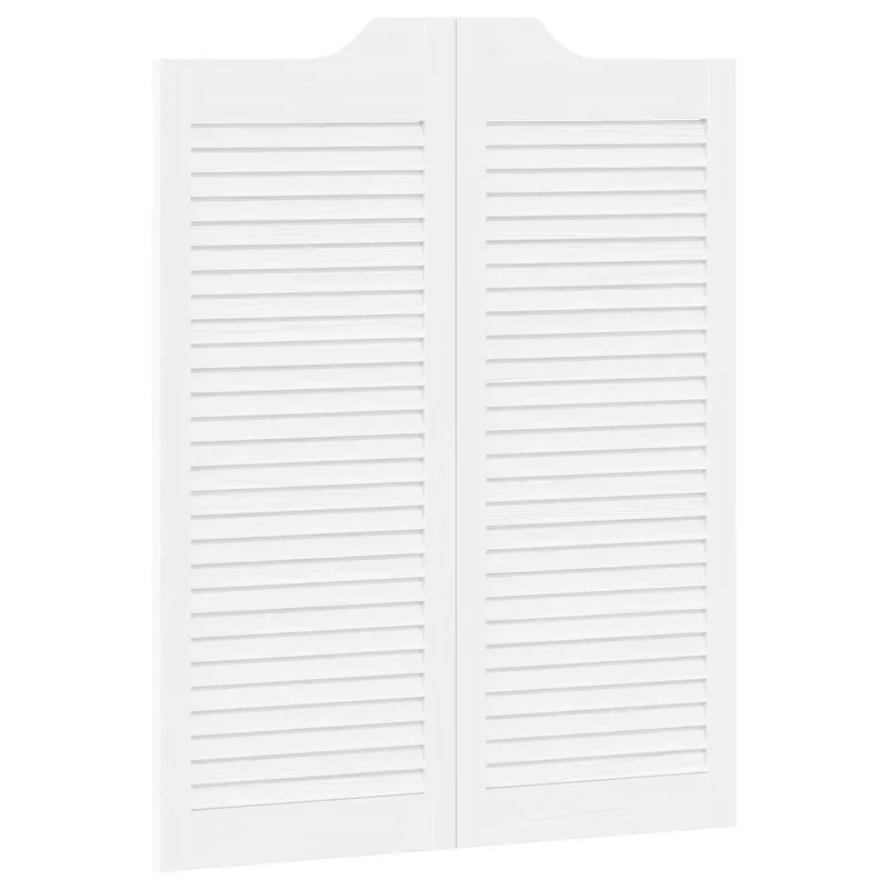 Sukamosios durys 2 pcs Balta Pušies medienos masyvas
