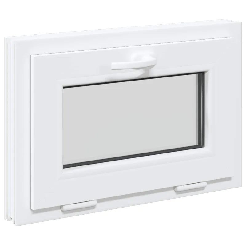 Požeminio lango RISOR 60 x 40 cm PVC ir stiklas Balta