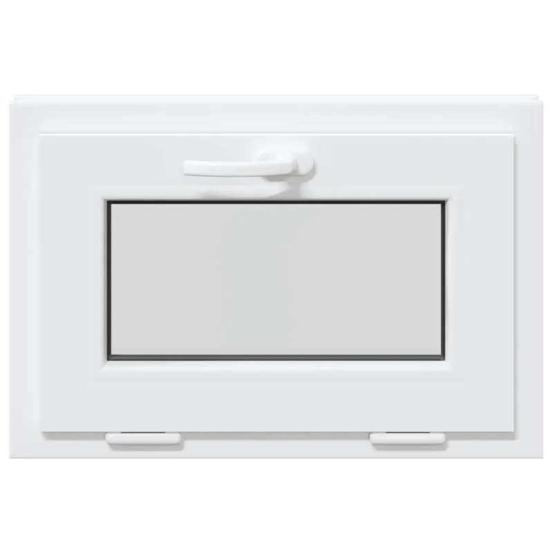 Požeminio lango RISOR 60 x 40 cm PVC ir stiklas Balta