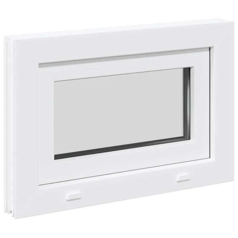 Požeminio lango RISOR 60 x 40 cm PVC ir stiklas Balta