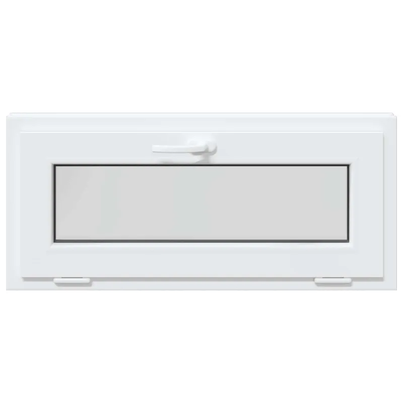 Požeminio lango RISOR 90 x 40 cm PVC ir stiklas Balta