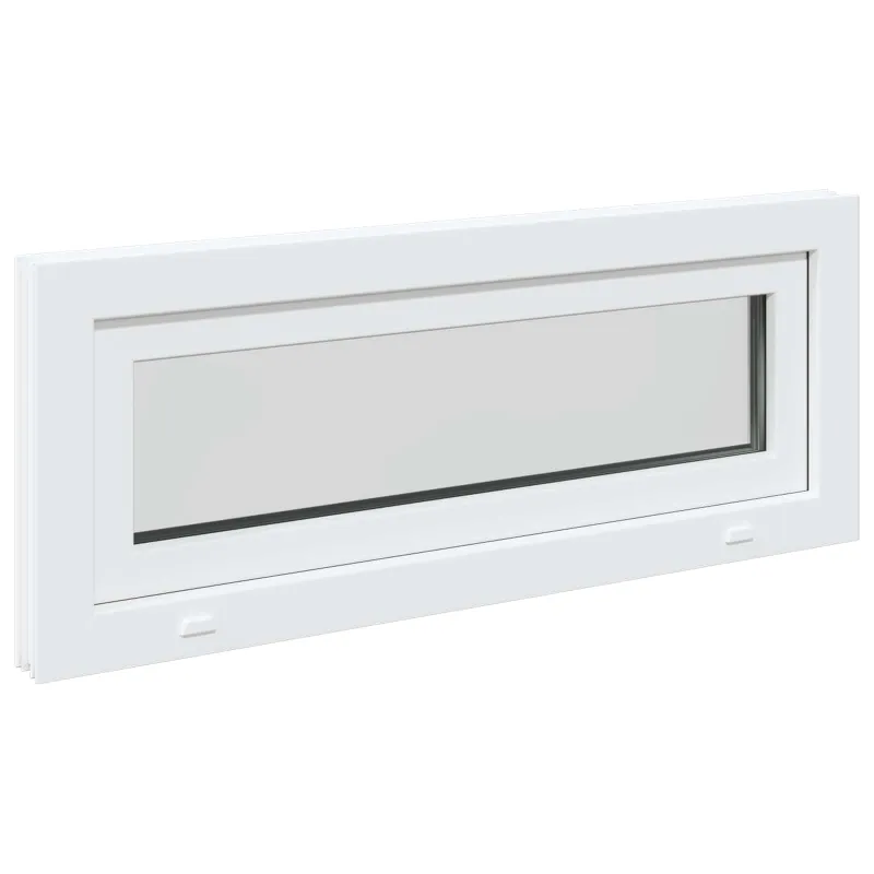 Požeminio lango RISOR 100 x 40 cm PVC ir stiklas Balta