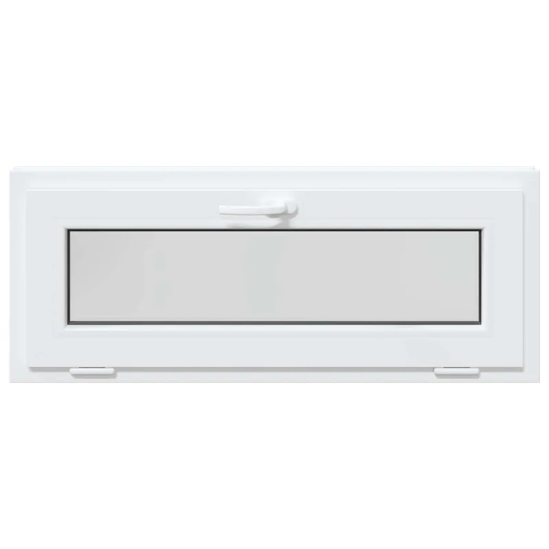 Požeminio lango RISOR 110 x 40 cm PVC ir stiklas Balta