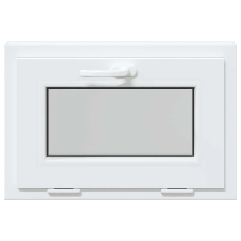 Požeminio lango RISOR 60 x 40 cm PVC ir stiklas Balta
