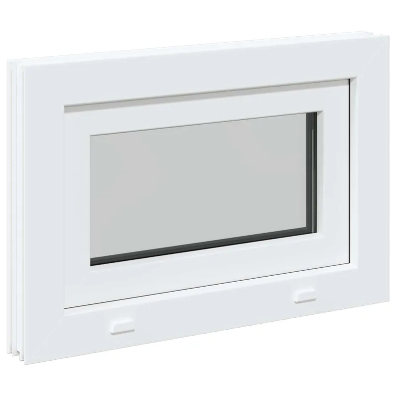 Požeminio lango RISOR 60 x 40 cm PVC ir stiklas Balta