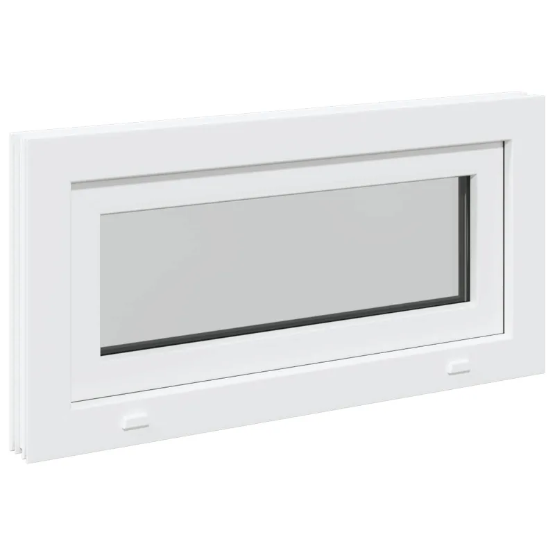 Požeminio lango RISOR 80 x 40 cm PVC ir stiklas Balta