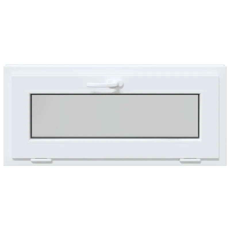 Požeminio lango RISOR 90 x 40 cm PVC ir stiklas Balta