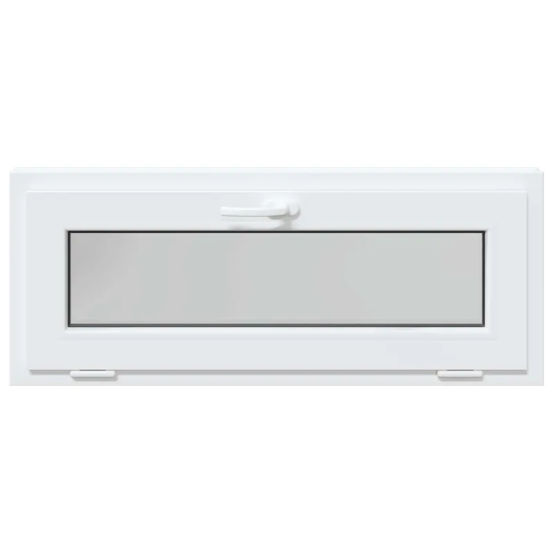 Požeminio lango RISOR 110 x 40 cm PVC ir stiklas Balta