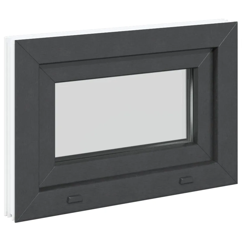 Požeminio lango RISOR 60 x 40 cm PVC ir stiklas Antracito