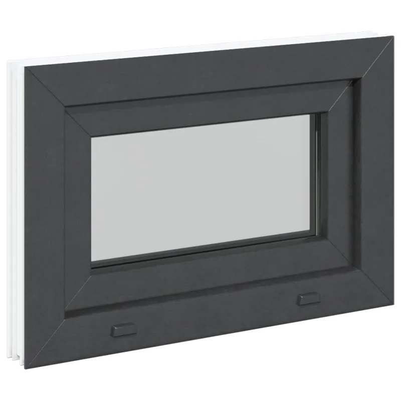 Požeminio lango RISOR 60 x 40 cm PVC ir stiklas Antracito