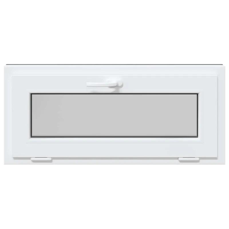 Požeminio lango RISOR 90 x 40 cm PVC ir stiklas Antracito