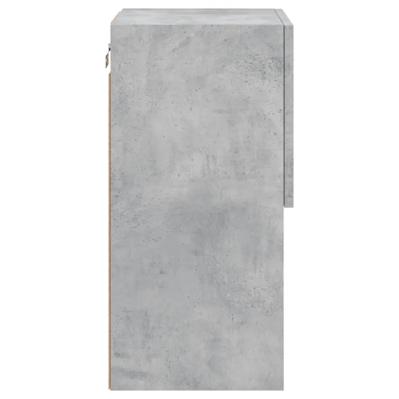 TV spintelės su LED lemputėmis, 2vnt., betono, 30,5x30x60cm