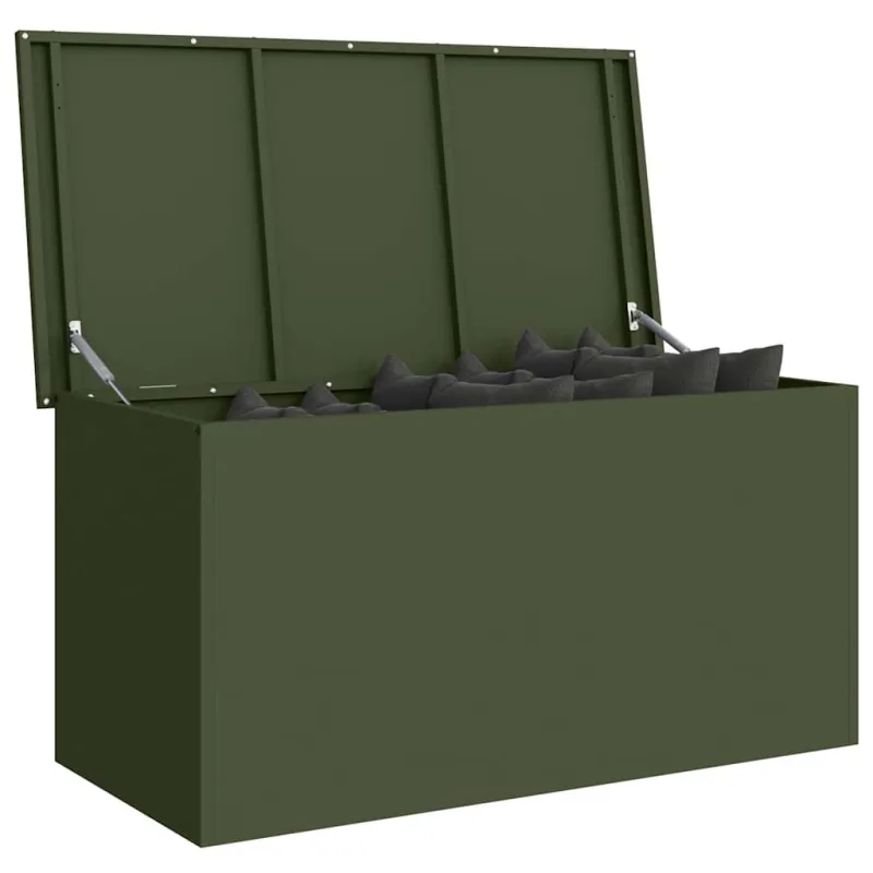Lauko saugojimo dėžė Alyvuogių žalia 100 x 50,5 x 50 cm Plienas