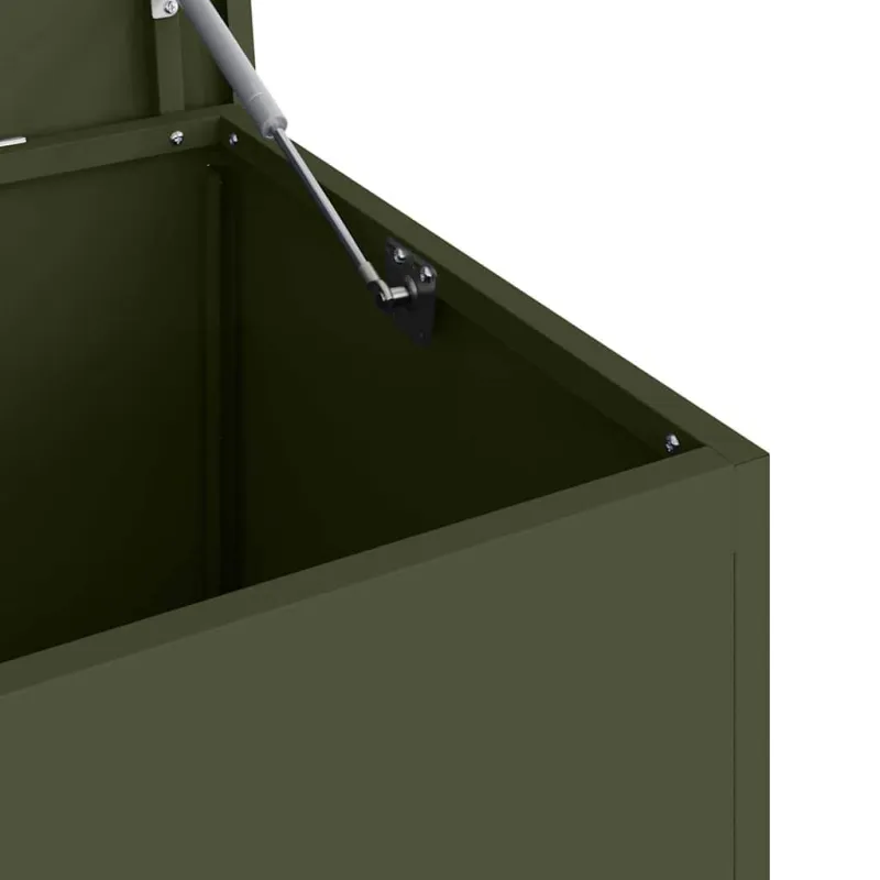 Lauko saugojimo dėžė Alyvuogių žalia 100 x 50,5 x 50 cm Plienas
