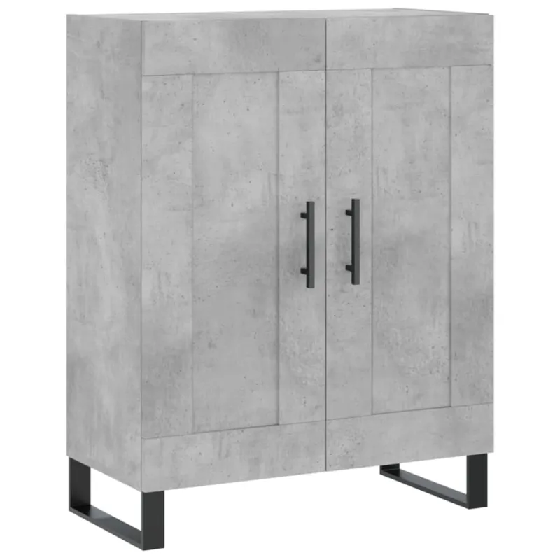 Komoda, betono pilkos spalvos, 69,5x34x180cm, apdirbta mediena