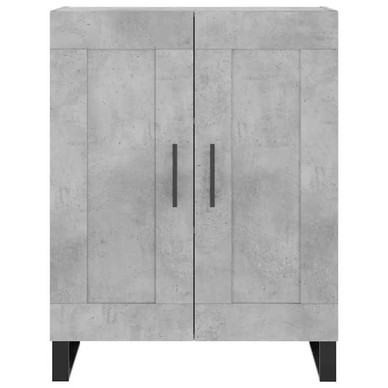 Komoda, betono pilkos spalvos, 69,5x34x180cm, apdirbta mediena