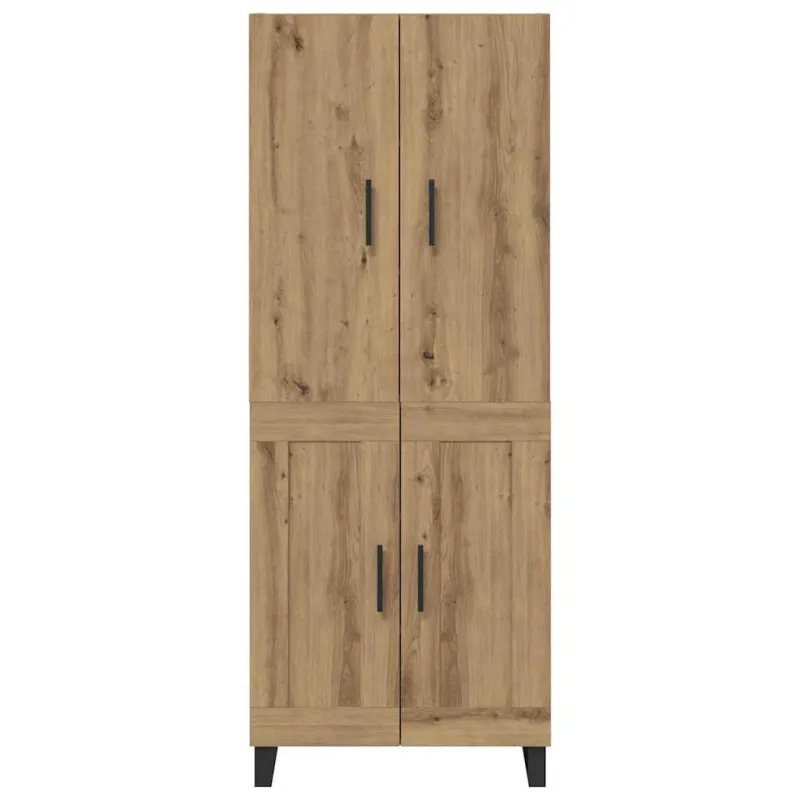 Aukštas spintelė 2 pcs Amatininkų ąžuolas 69,5 x 34 x 180 cm