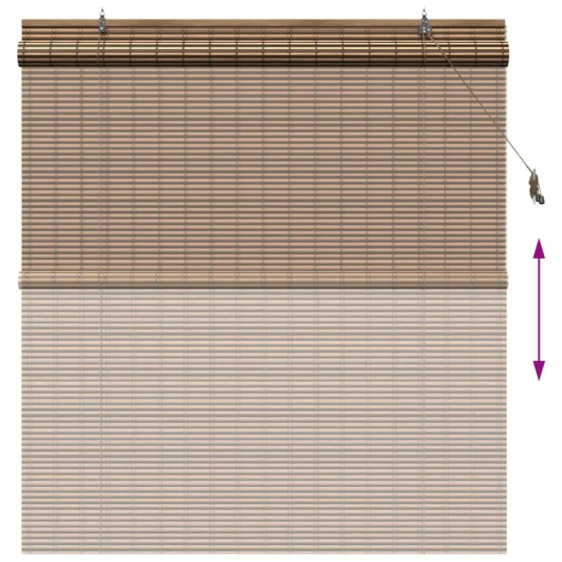 Roletas su užuolaidomis Ruda 150 x 160 cm bambukas