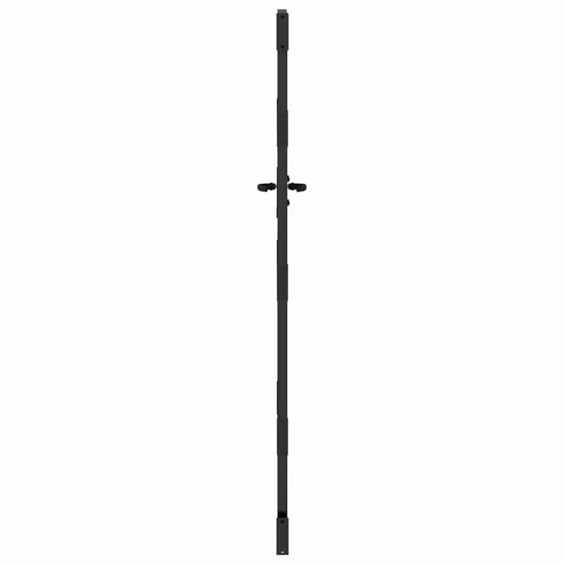 Sodo vartai 85 x 175 cm Milteliniu būdu padengtas plienas Juoda