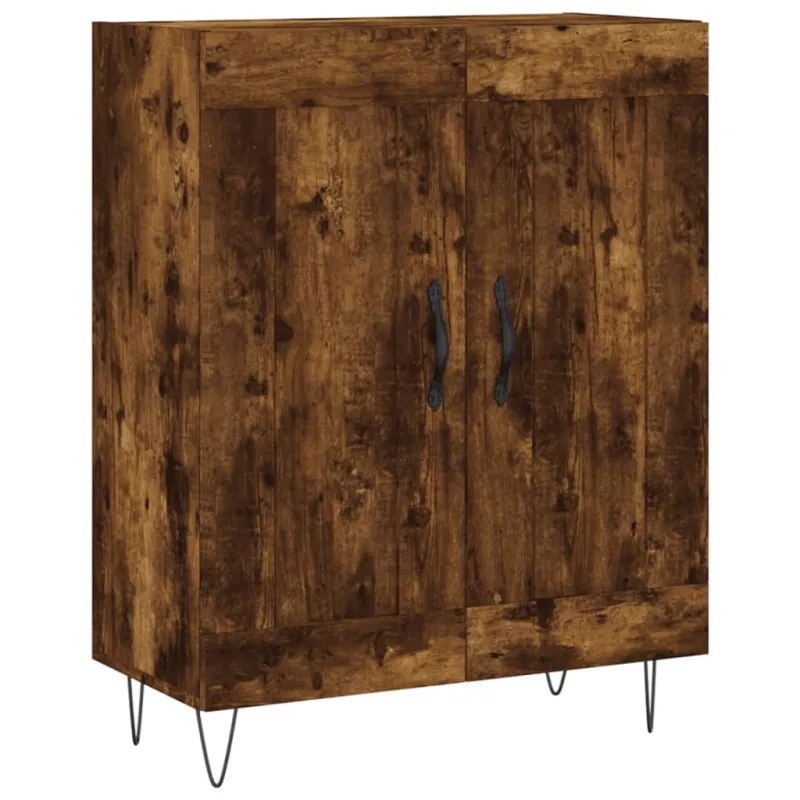 Komoda, dūminio ąžuolo spalvos, 69,5x34x180cm, apdirbta mediena