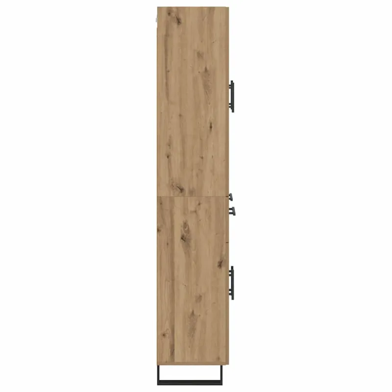 Aukštas spintelė 2 pcs Amatininkų ąžuolas 69,5 x 34 x 180 cm