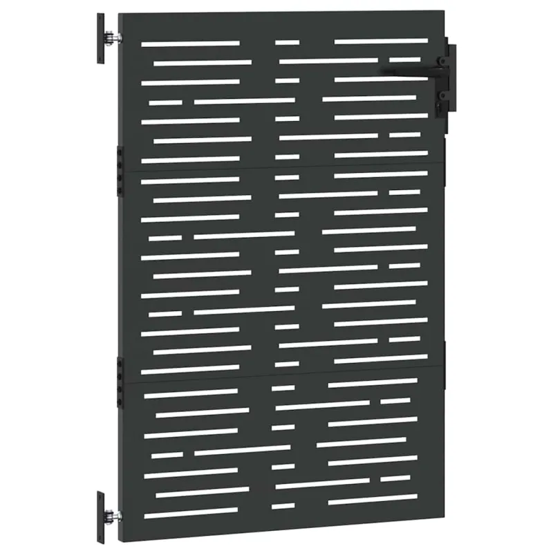 Sodo vartai Juoda 85 x 125 cm Milteliniu būdu padengtas plienas