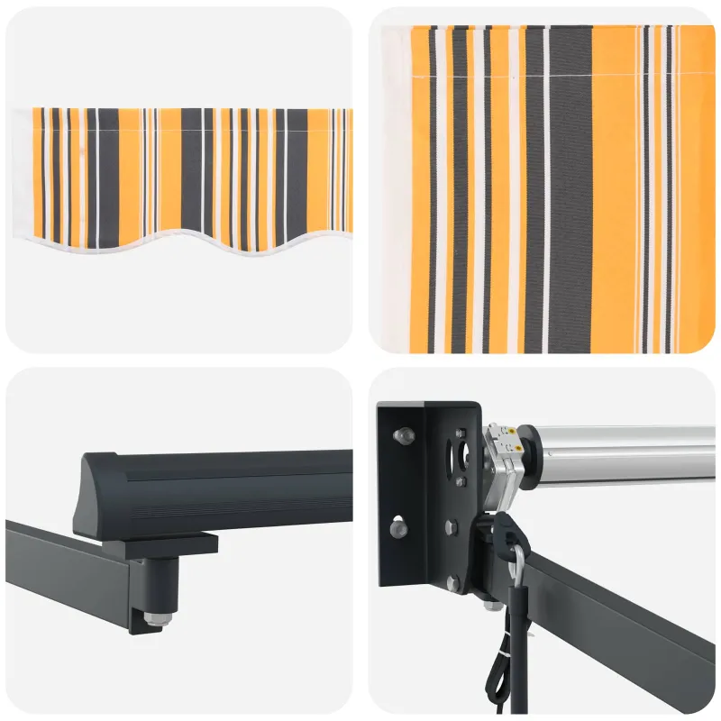 Ištraukiama markizė Įvairiaspalvis 450 × 300 cm
