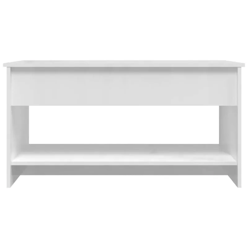 Kavos staliukas, baltas, 102x50x52,5cm, apdirbta mediena